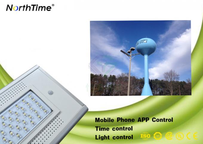 12Volt 30AH a intégré le contrôle solaire de temps + à micro-ondes des lumières 4300LM de jardin de LED