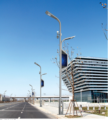 micro 5g de détection intelligent de rayonnement de tige d'éclairage de route de 30W 40W 60W Smart d'alarme intelligente futée étanche à l'humidité de réverbère