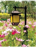 Les lampes solaires de pelouse de la Chine en dehors des lumières solaires de Tableau de patio font du jardinage Spike Stone Torch moulant sous pression le corps en aluminium de lampe